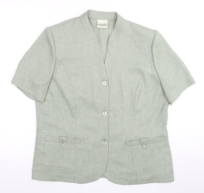 Eastex Women’s Green Suit Jacket, Size 14, Classic Style