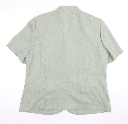 Eastex Women’s Green Suit Jacket, Size 14, Classic Style