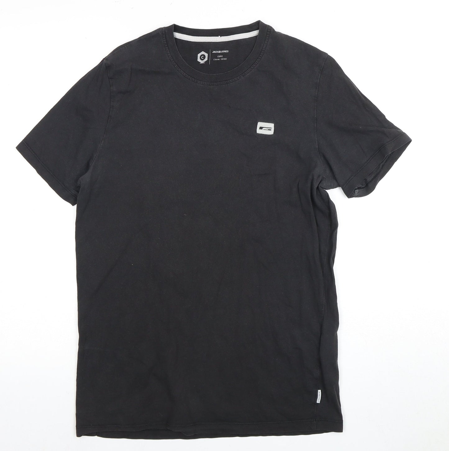 Mens UK Size M JACK & JONES Black  T-Shirt