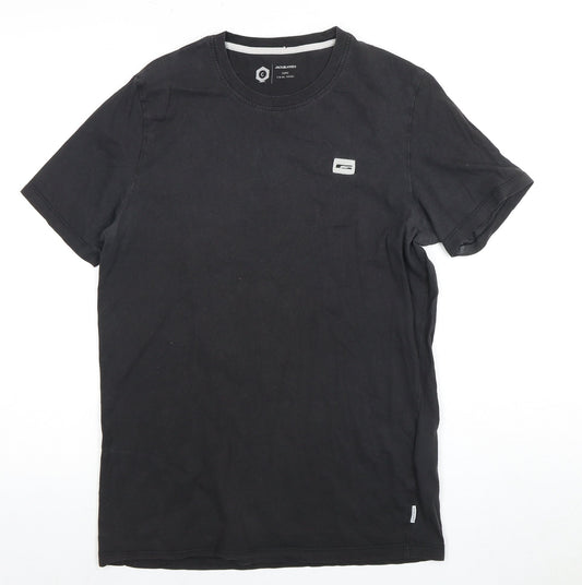 Mens UK Size M JACK & JONES Black  T-Shirt