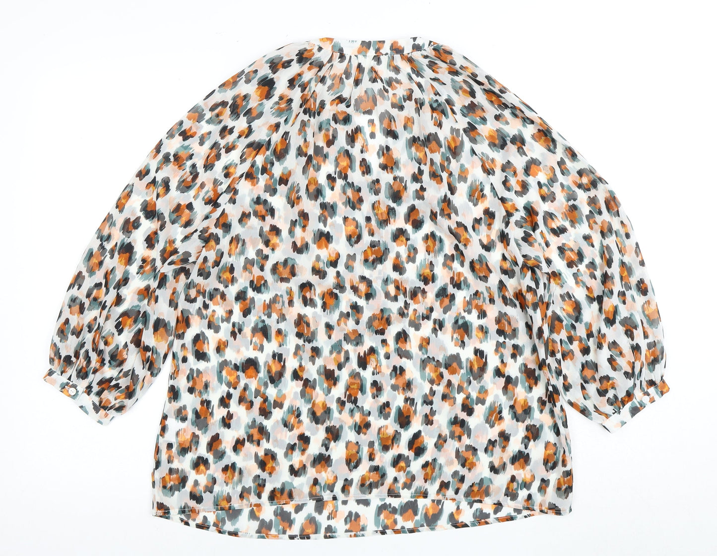 Hush Women's Multicoloured Animal Print Blouse, Size 8