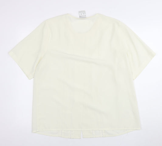 Alexon Women's White Blouse Button Casual Size 18