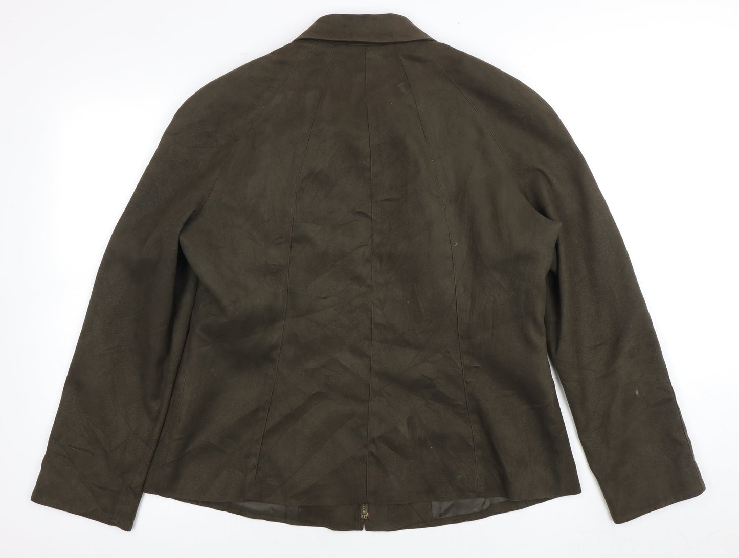 Jacques Vert Women's Brown Zip Jacket, Size 16