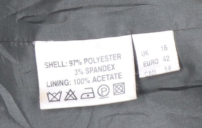 Jacques Vert Women's Brown Zip Jacket, Size 16