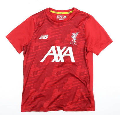 New Balance Boys Red Football Jersey T-Shirt Size 14