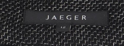 Jaeger Women's Black Dress Size 12, Zip Closure