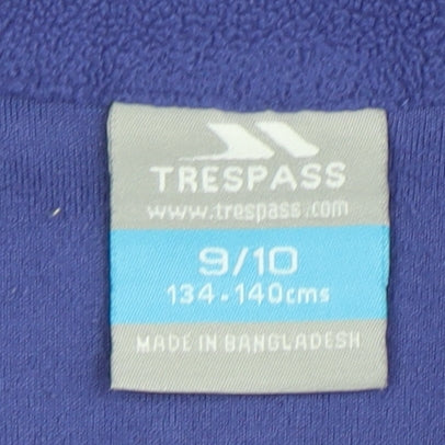 Trespass Boys' Purple Pullover Hoodie 9-10 Years