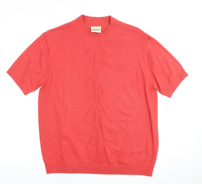 Womens UK Size 12 Eastex Red Basic T-Shirt