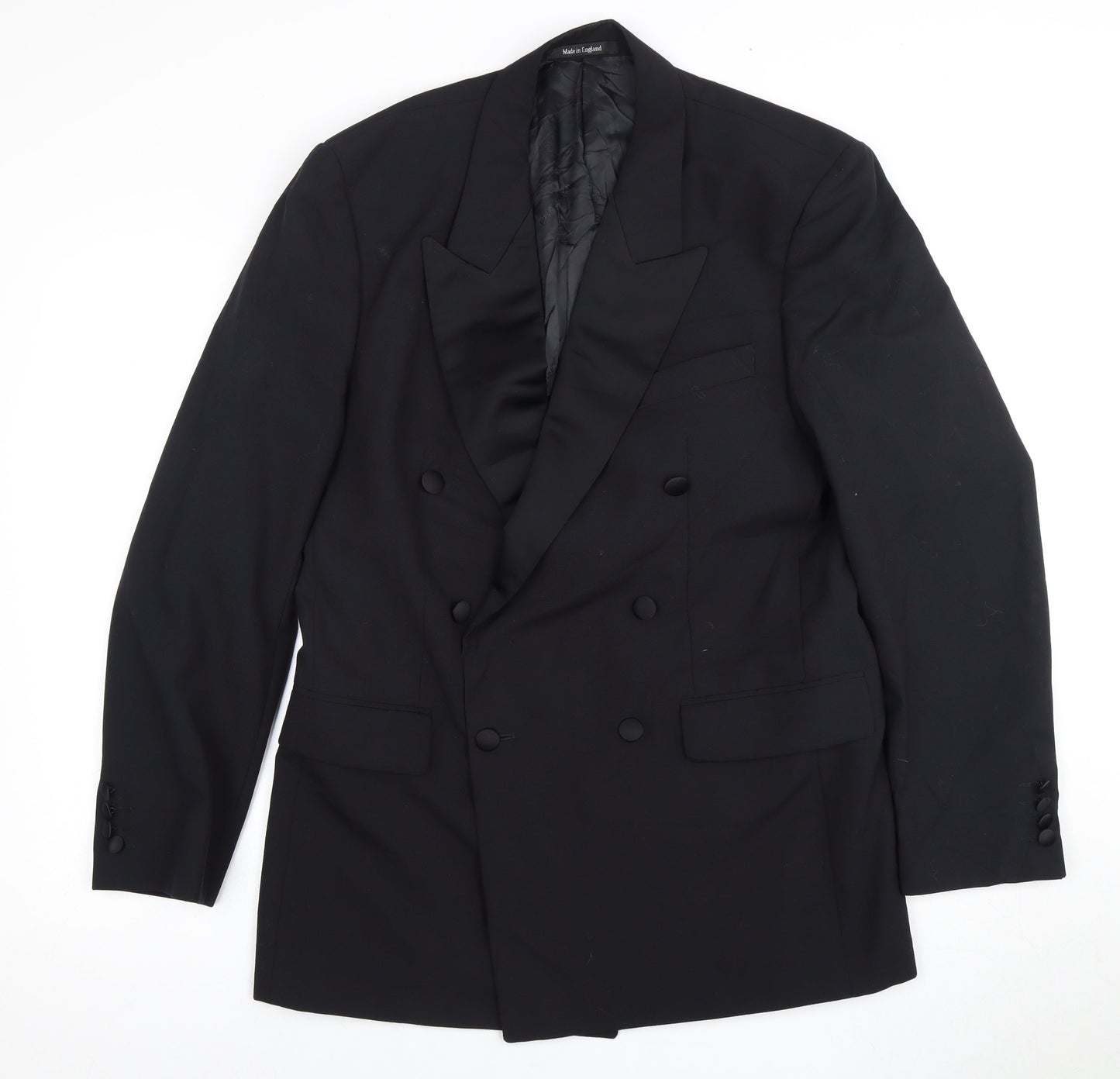 Mens UK Size 40 Pierre Cardin Regular Black Suit Tuxedo