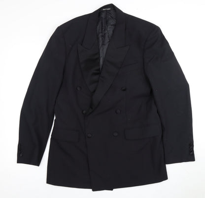 Mens UK Size 40 Pierre Cardin Regular Black Suit Tuxedo