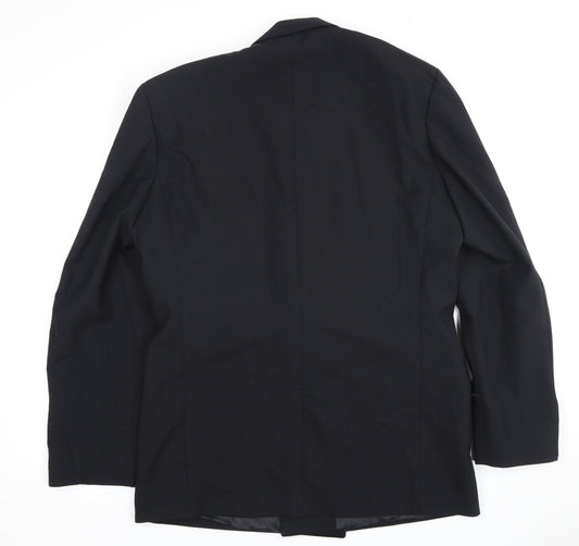 Mens UK Size 40 Pierre Cardin Regular Black Suit Tuxedo