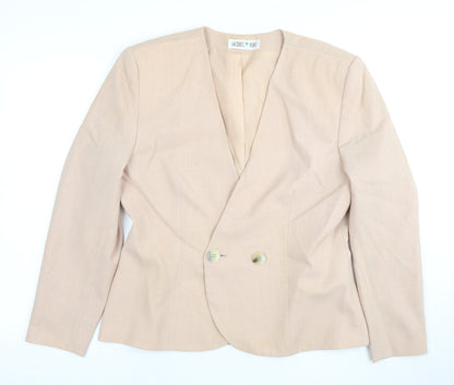 Jacques Vert Women's Beige Blazer, Size 12, Formal Wear