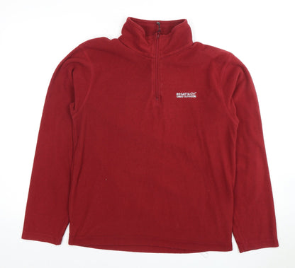 Mens UK Size S Regatta Red 1/2 Zip Sweatshirt