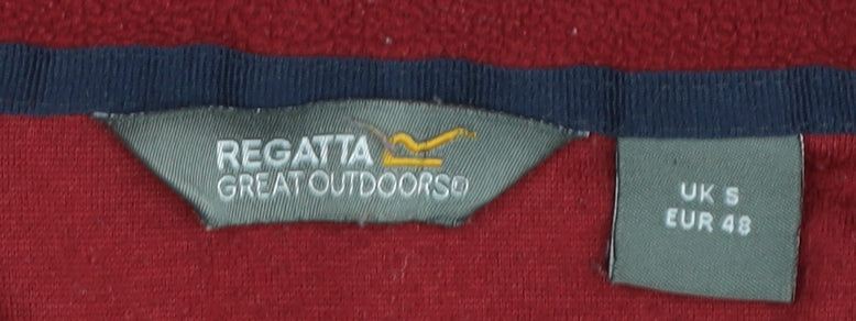 Mens UK Size S Regatta Red 1/2 Zip Sweatshirt