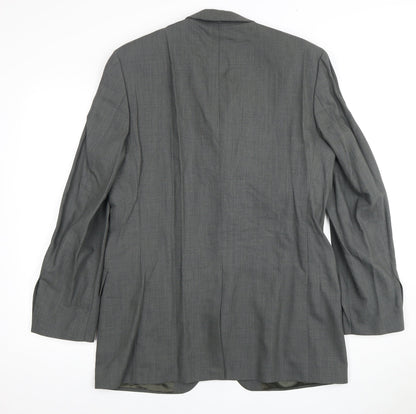 Mens UK Size 38 Jeff Banks Regular Grey Suit Jacket