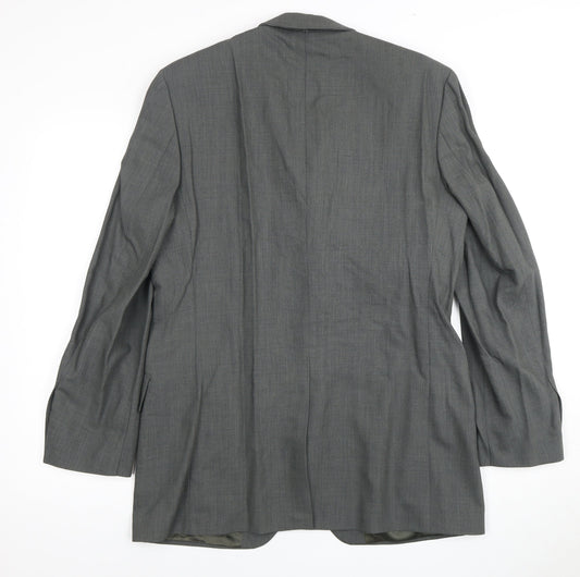 Mens UK Size 38 Jeff Banks Regular Grey Suit Jacket
