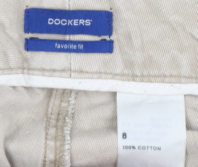 Dockers Women's Beige Chino Trousers Size 8
