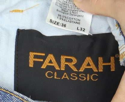 Farah Classic Men's Blue Straight Jeans Size 36