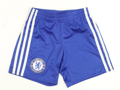 Adidas Boys Blue Football Shorts 5-6 Years