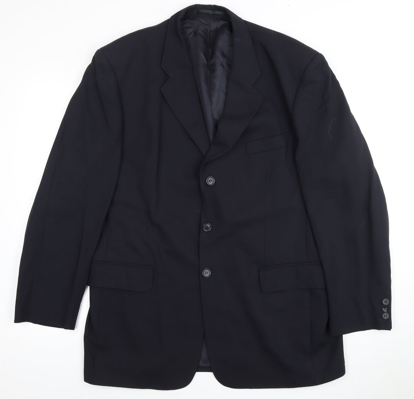 Mens UK Size 42 Pierre Cardin Regular Blue Suit Jacket