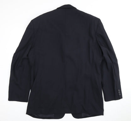 Mens UK Size 42 Pierre Cardin Regular Blue Suit Jacket
