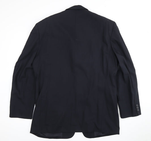 Mens UK Size 42 Pierre Cardin Regular Blue Suit Jacket