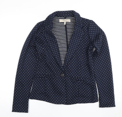 Kew Women's Blue Polka Dot Blazer XS