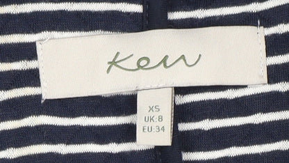 Kew Women's Blue Polka Dot Blazer XS