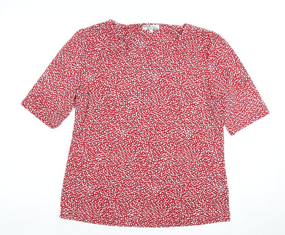 Faustino Red Geometric Women's T-Shirt L