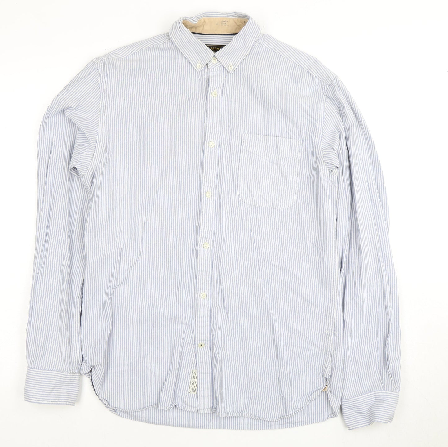 Mens UK Collar Size M JACK & JONES Smart Blue  Dress Shirt