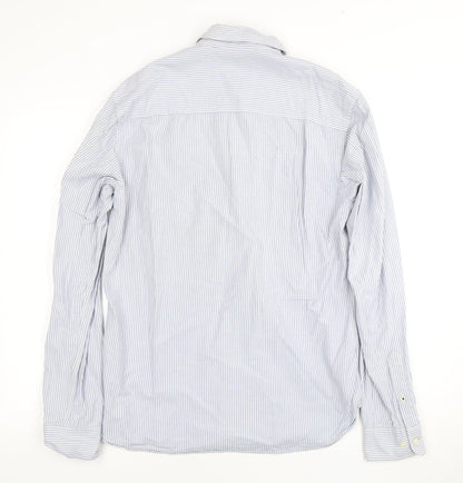 Mens UK Collar Size M JACK & JONES Smart Blue  Dress Shirt