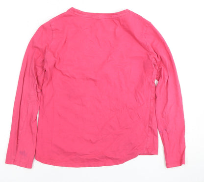JoJo Siwa Girls Pink Graphic Print Long Sleeve T-Shirt