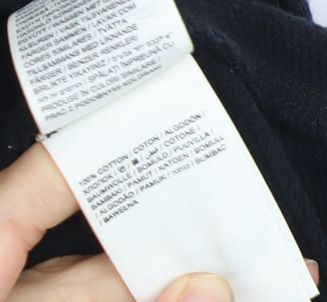 Superdry Women's Black XS Pullover Hoodie with Logo