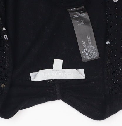 Womens UK Size 10 Redherring Black Shrug Jumper