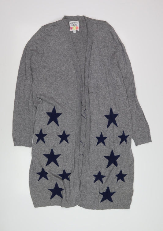 Clements Ribeiro Women's Grey Star Cardigan XL