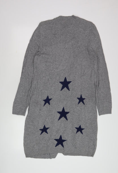 Clements Ribeiro Women's Grey Star Cardigan XL