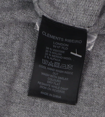 Clements Ribeiro Women's Grey Star Cardigan XL