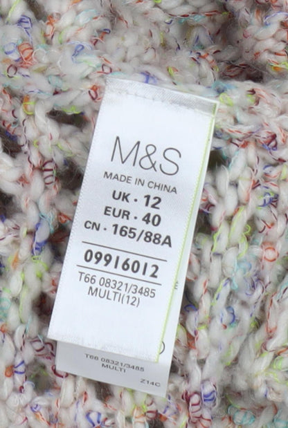 Womens UK Size 12 Marks and Spencer Multicoloured Cardigan Jumper