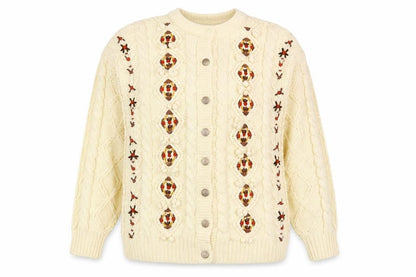 Womens UK Size One Size Avant Garde Ivory Cardigan Jumper