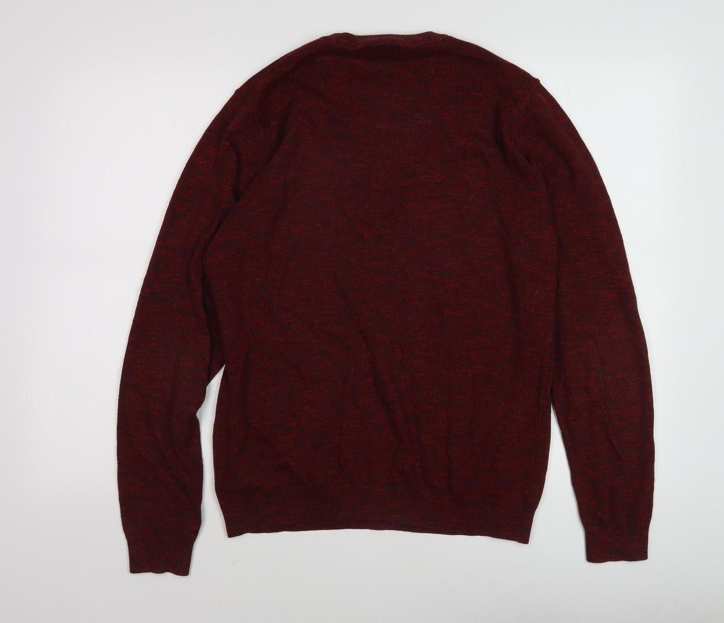 Next Men's Red Crew Neck Pullover Jumper - Medium