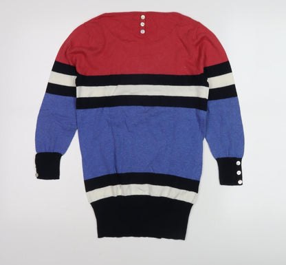 Womens UK Size 8 NEXT Multicoloured Pullover Jumper