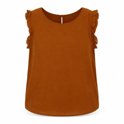 Womens UK Size 8 Clockhouse Brown Basic Blouse