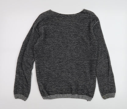 Womens UK Size S QED London Grey Pullover Jumper