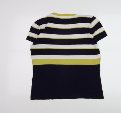 Claudia C Women's Multicoloured XL Striped Pullover