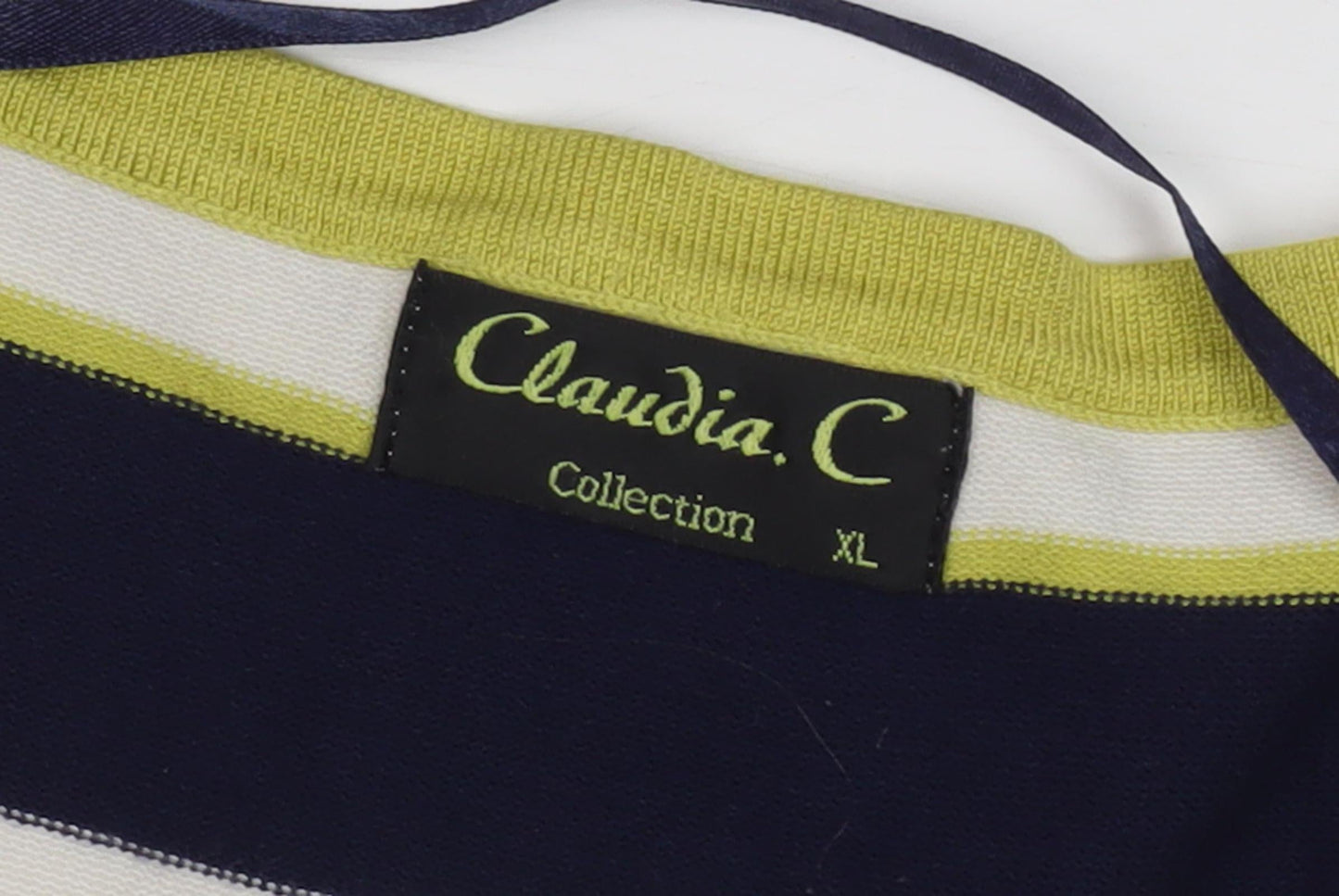 Claudia C Women's Multicoloured XL Striped Pullover