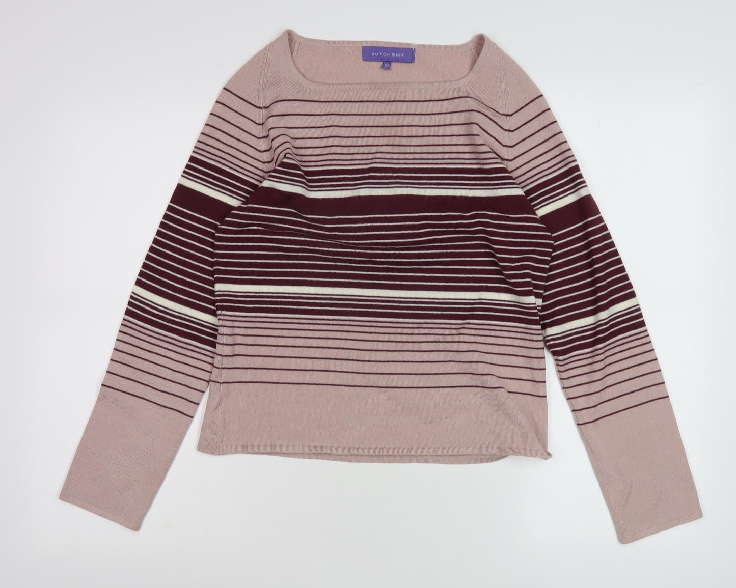 Autonomy Women's Multicoloured Pullover Jumper Size 14