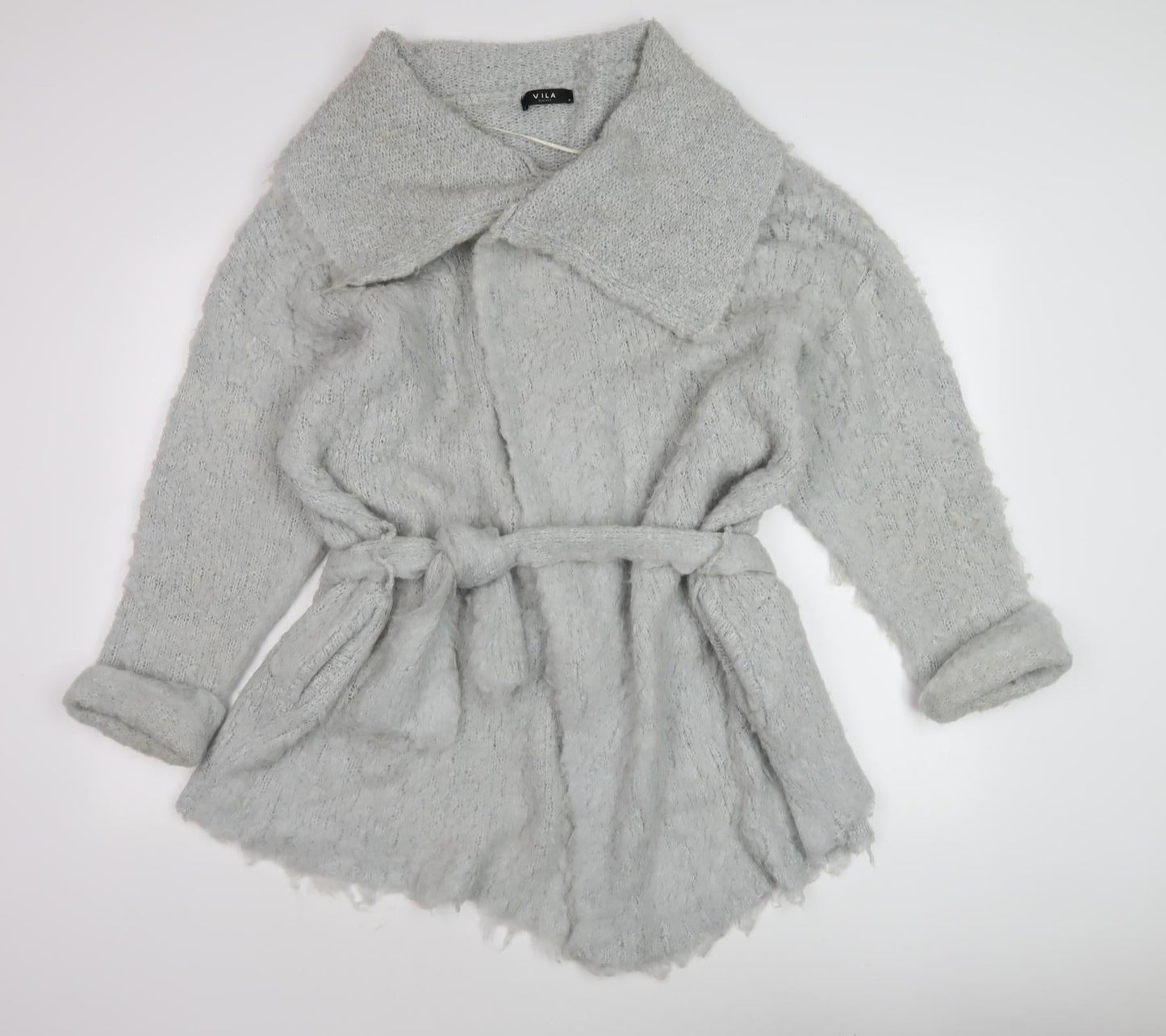 Womens UK Size M VILA Grey Cardigan Jumper