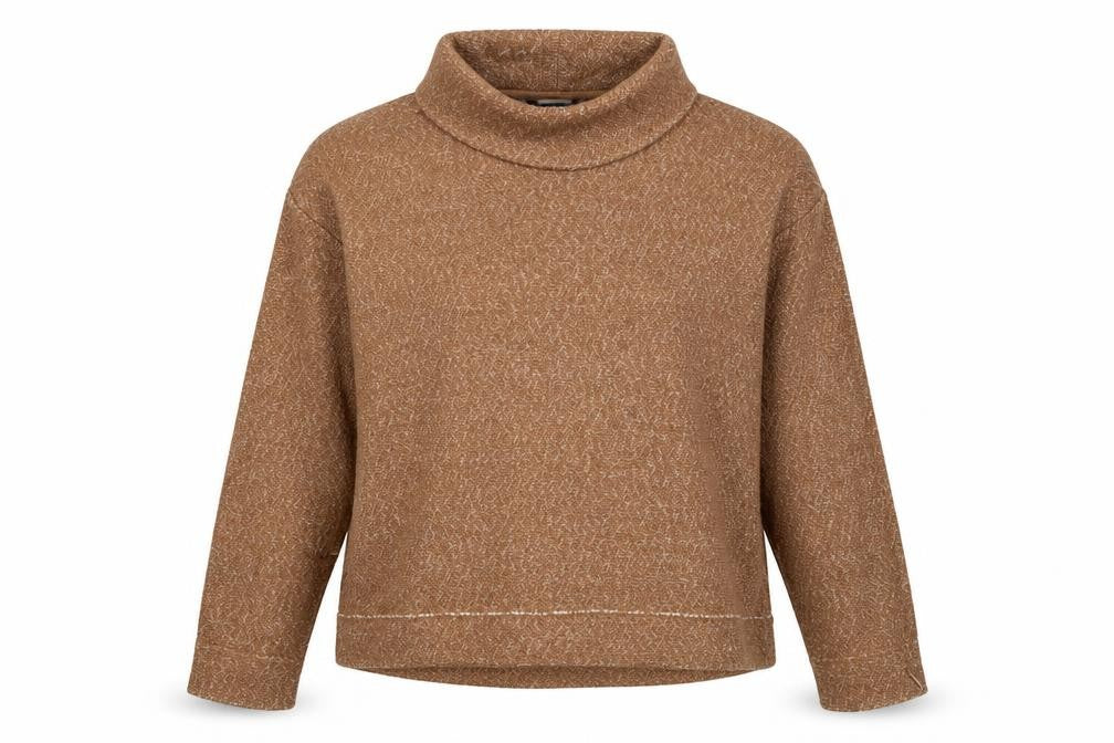 Womens UK Size L Lands' End Brown Pullover Jumper