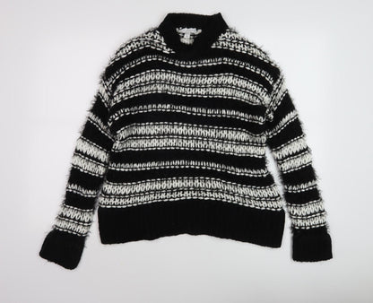 Womens UK Size XS Topshop Black Pullover Jumper