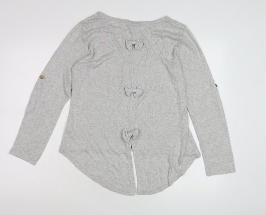 Womens UK Size M Izabel London Grey Pullover Jumper